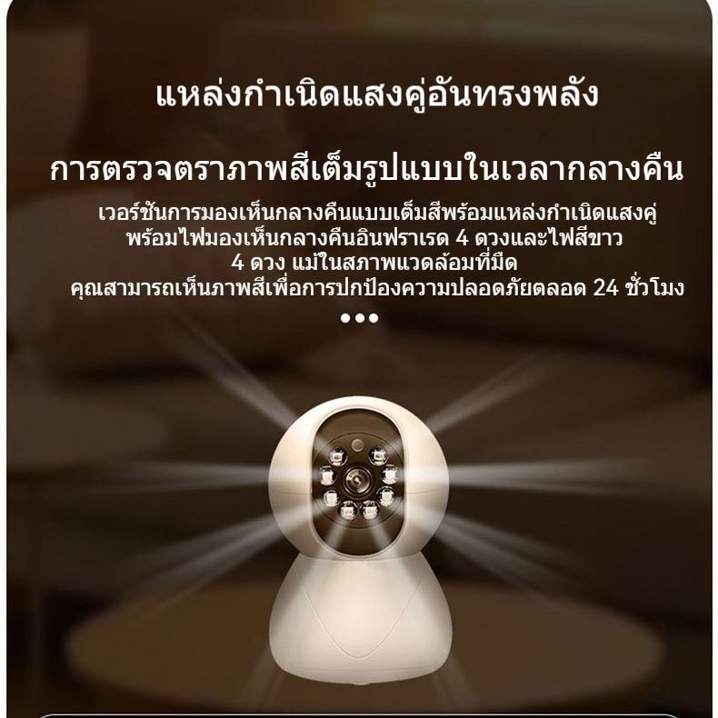 Eseecloud WIFI 360 องศาไร้จุดบอด เฝ้าระวังบ้าน มองเห็นกลางคืน HD ในร่ม โทรศัพท์มือถือสามารถโทรออกระยะไกลได้ กล้องวงจรปิด