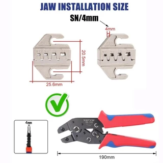 GROVEZY SN CRIMPING คีมขากรรไกร, 06WF 2549 03H SN-2546B 02C CRIMPING คีมขากรรไกร, 48B 58B ความกว้าง 4 มม.เครื่องมือ Terminal
