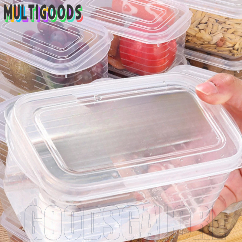 ตู้เย็นกล่องเก็บของสด แคสเก็ตอาหารพร้อมฝาปิด อาหารกลางวันย่อย-บรรจุ กรณี ภาชนะเก็บครัว ป้องกันการรั่วซึม, ป้องกันรส, เป็นมิตรกับสิ่งส