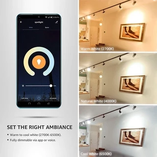 หลอดไฟLEDอัจฉริยะRGBW Tuya WiFi ขั้วGU10/E14/E27 ปรับหรี่แสงได้ ควบคุมด้วยเสียง Alexa Google Home ผ่านSmart Life