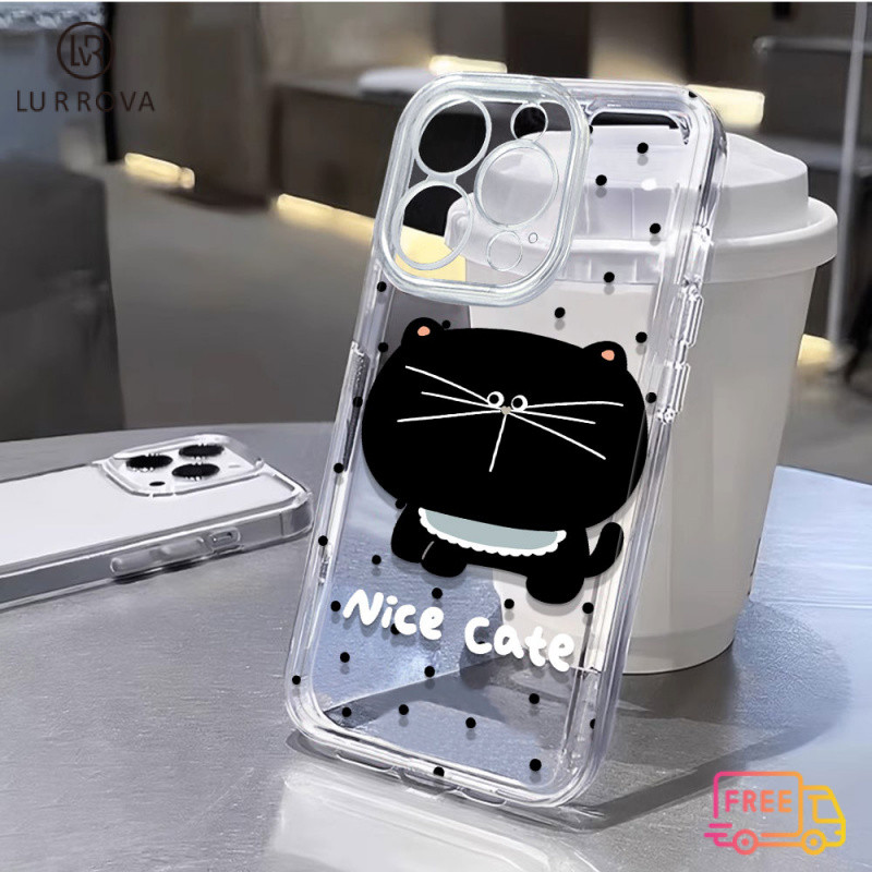 Case สำหรับ Hot 50i Spark Go 1 Smart 9ใสน่ารักแมวดำกันกระแทก TPU โทรศัพท์ Case