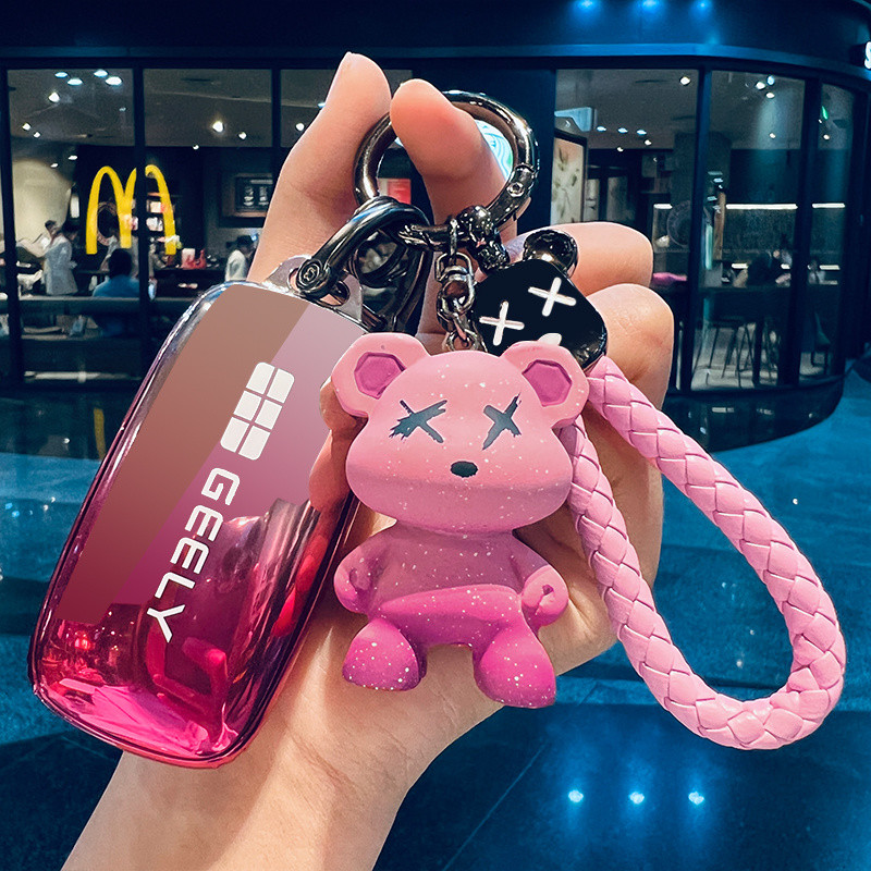 เคสกุญแจพิเศษสำหรับรถยนต์ Geely EX5 เคสกุญแจ EX8 Ex5 กระเป๋ากุญแจรถยนต์ ex5