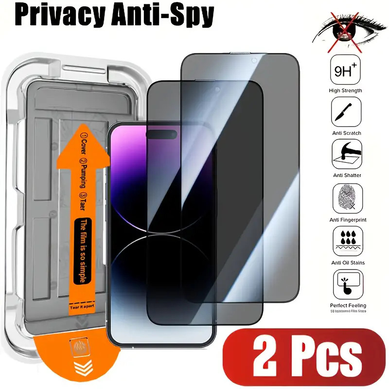 2pcs ความเป็นส่วนตัวกระจกนิรภัยสําหรับ iQOO Z10X Z10 iQOO Z9x Z9 Lite Z9 Turbo + Z9 Turbo Endurance 