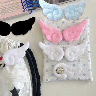 1คู่ปุยแองเจิลเข็มกลัดตกแต่งหวานขาตุ๊กตาคอสเพลย์กระเป๋า