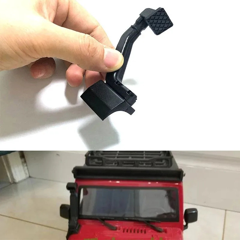 1/10 RC Crawler ท่อหายใจสีดำ สำหรับ Axial SCX10 SCX10 III AXI03007 MST Jeep Wrangler ตัวถัง