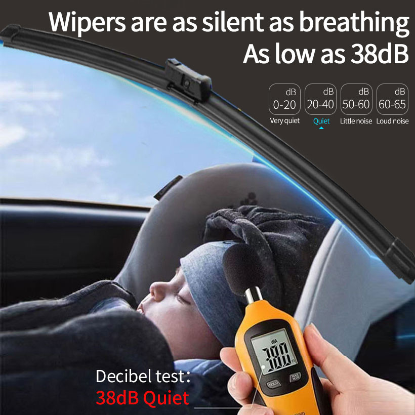 Mercedes-Benz S-class ที่ปัดน้ําฝน W220 W221 SLK-Class R170 R171 r172 ที่ปัดน้ําฝนซิลิโคน บล็อกใบปัดน้ําฝนด้านหน้า - รูปที่ 4