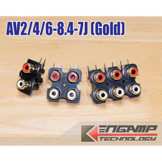 (1ชิ้น) [PJ] AV2-8.4-7J AV4-8.4-7J AV6-8.4-7JGold แจ็ค RCA 2…