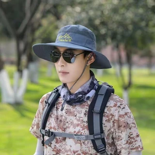 หมวกบังแดด หมวกบักเก็ต กันแดด เหมาะกับใส่ตกปลากลางแจ้ง สําหรับผู้ชาย sun hat