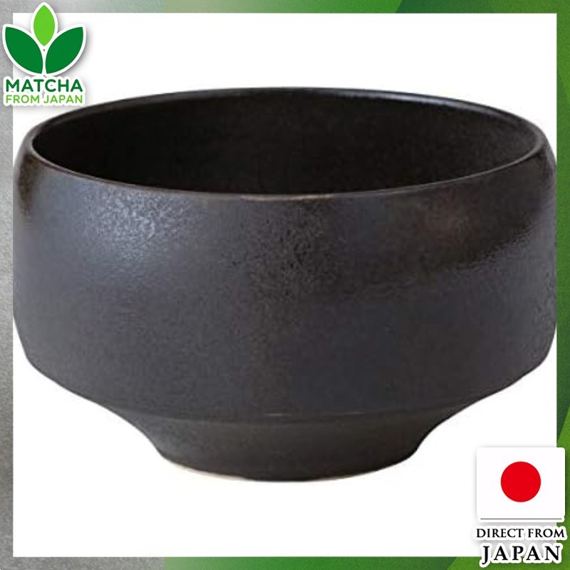 Hasami Ware Matcha Bowl Haku Bowl Wabi Black Stylish Dishwasher ง่าย ๆ ที่ทำในญี่ปุ่น 18172【Direct f