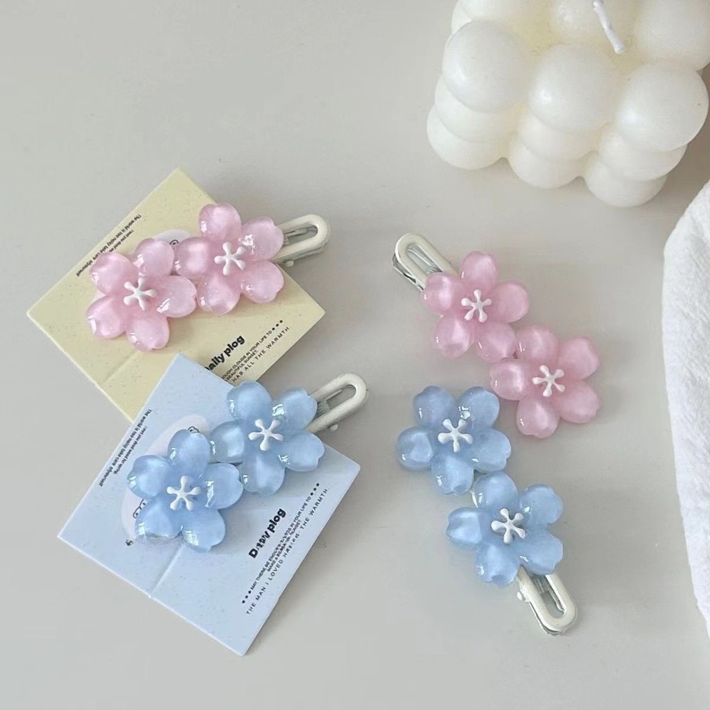 2025 กิ๊บติดผม Jelly Cherry Blossom ดอกไม้ Sweet Wave เครื่องประดับผม