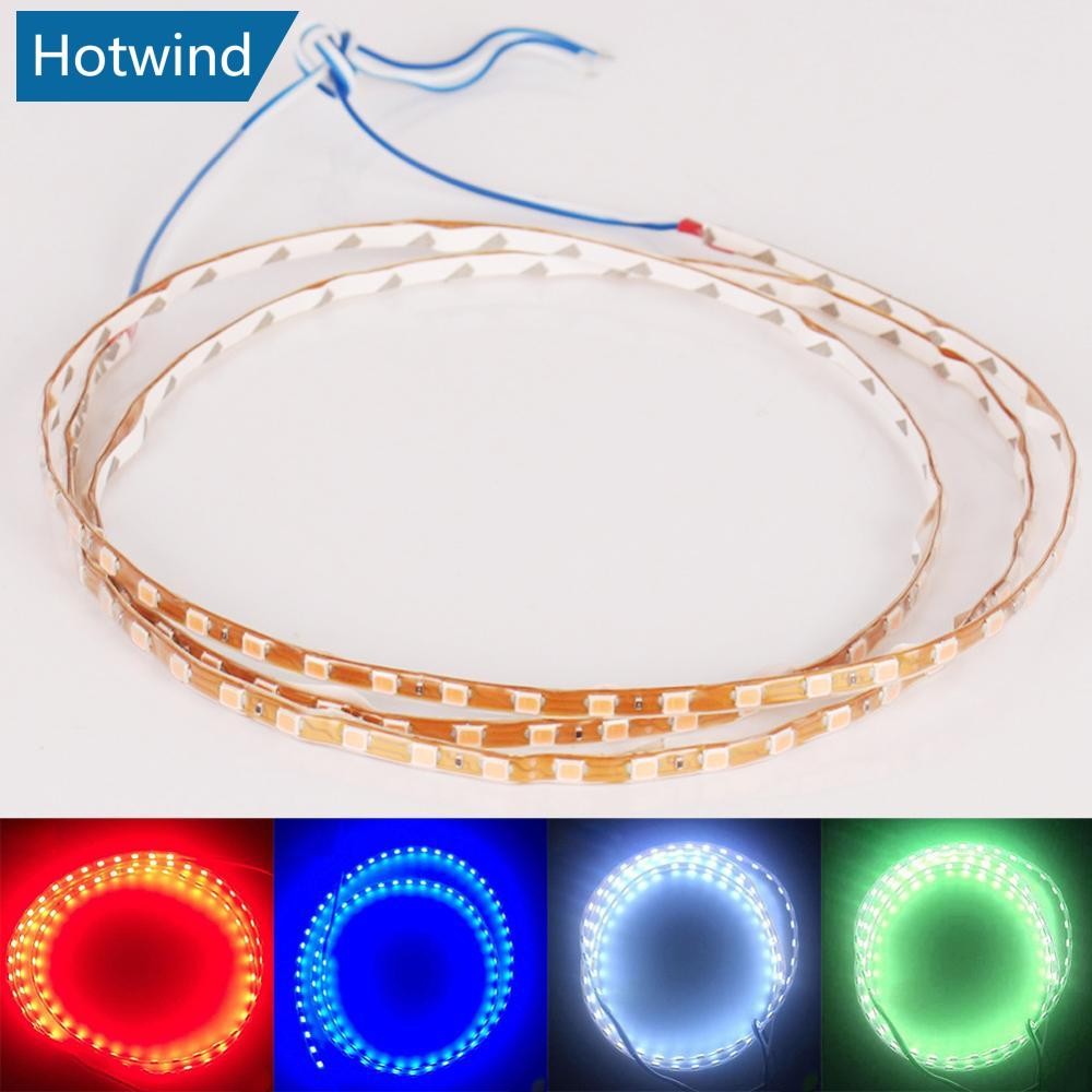 Hw 1 PC 60 ซม.LED Strip Light 60SMD 3528 เทปยืดหยุ่นเชือก Stripe Ray เทปโคมไฟภายในรถบรรยากาศไฟ 12V A