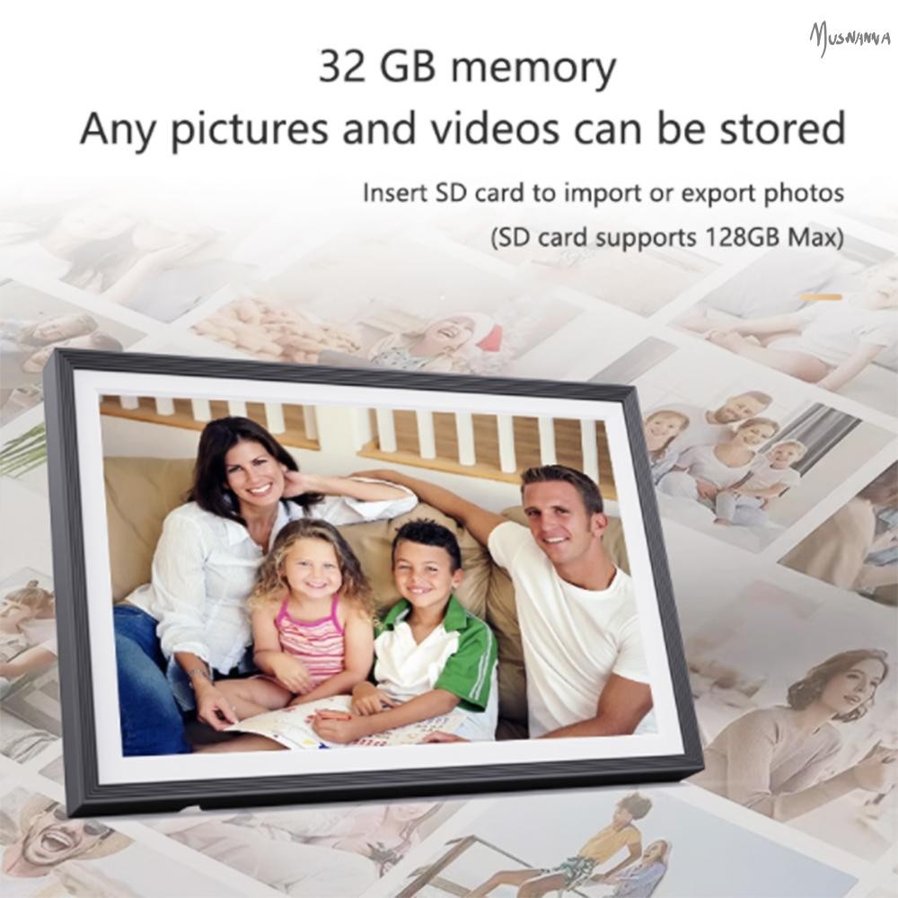10.1 นิ้ว WiFi กรอบรูปดิจิตอล 32GB Storage สมาร์ทกรอบรูปดิจิตอล 1280*800 IPS Touch กรอบรูปดิจิตอล Muswn-1 ราคา ถูกที่สุด ดีลบีเคเค แกลเลอรีภาพที่ 3