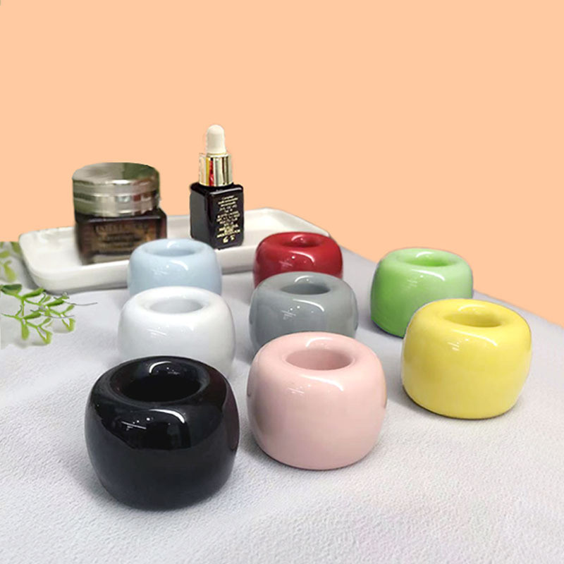 ที่วางแปรงสีฟันเซรามิกแบบพกพา ที่ใส่ยาสีฟันอเนกประสงค์ กล่องจัดระเบียบขนาดเล็ก อุปกรณ์ห้องน้ำ จัดส่งรวดเร็ว - รูปที่ 3