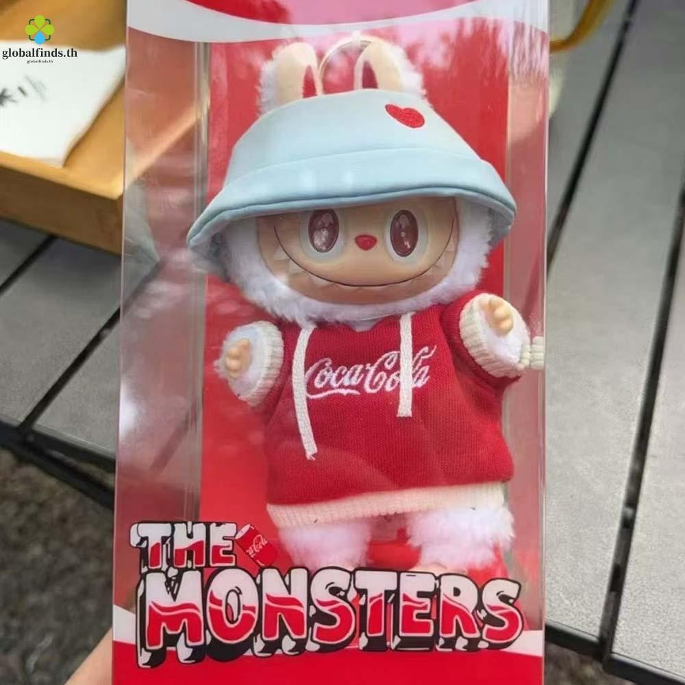 LFINDS Labubu Coca-Cola Series ตุ๊กตาตุ๊กตา,การ์ตูน Pop Mart พวงกุญแจสะสม Labubu ตุ๊กตาหุ่น, Anti-lo