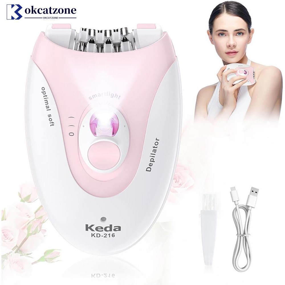 OKCATZONE ไฟฟ้าอุปกรณ์กําจัดขนแบบพกพาเครื่องกําจัดขนสําหรับผู้หญิง Man Hair Remover สําหรับรักแร้และ