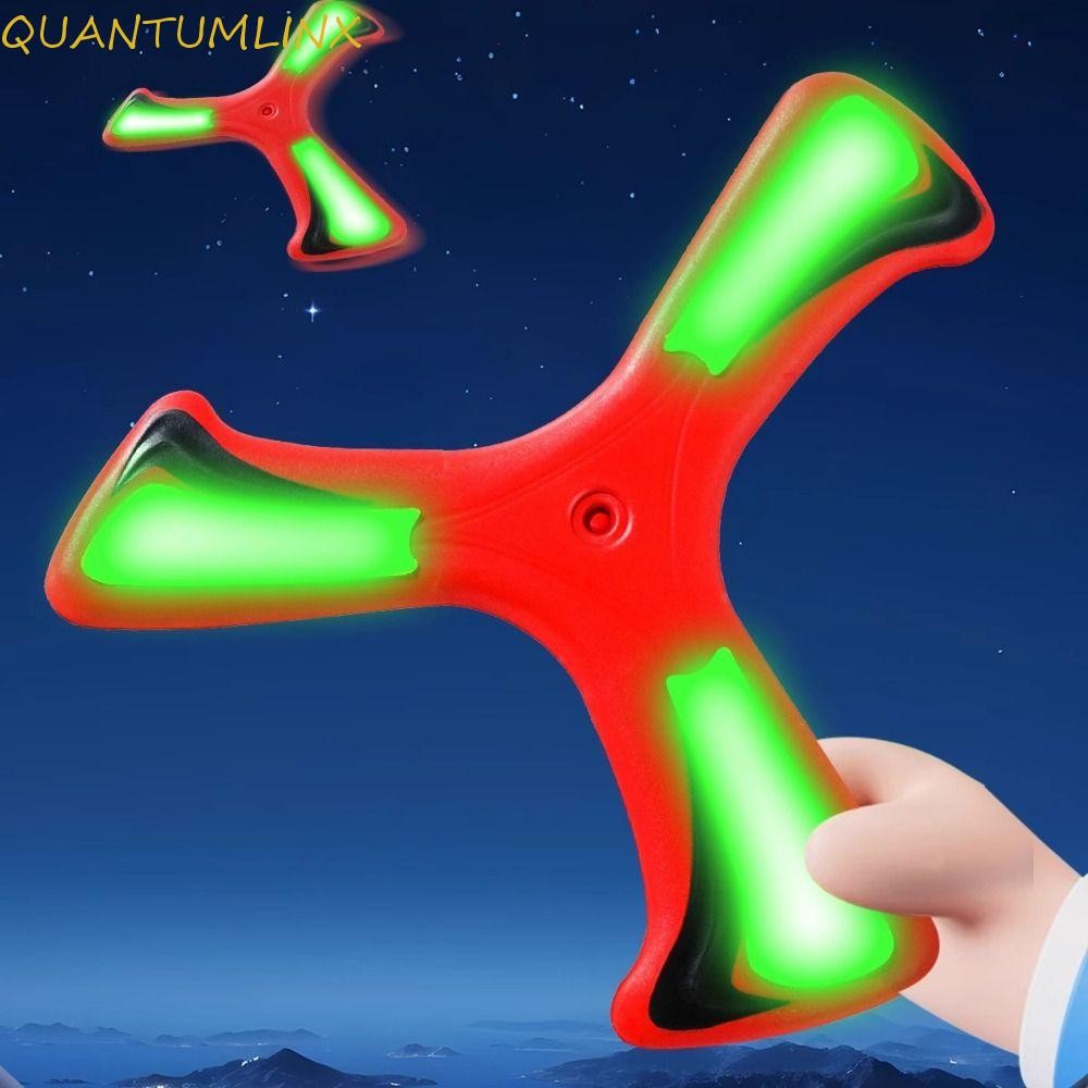 QUANTUML V Shaped Boomerang, Noctilucent Profesional Flying Boomerang ของเล่น,Interactive Funny Chil
