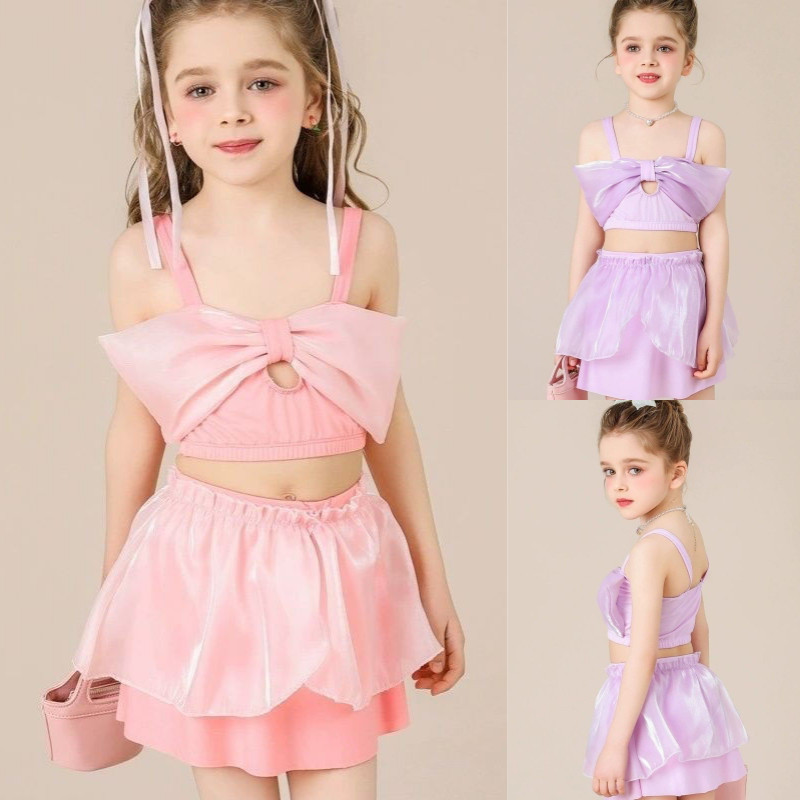 ชุดว่ายน้ําเด็กผู้หญิง ชุด Biniki 2 ชิ้น สไตล์สําหรับเด็กผู้หญิง