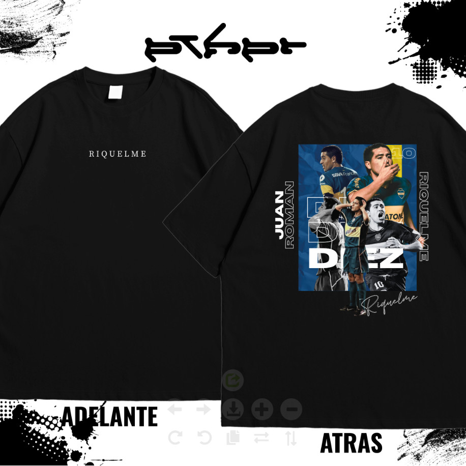 🍝 HOT  RIQUELME V2 แฟชั่นและเรียบง่าย เสื้อยืดผู้ชาย Unisex S-5XL