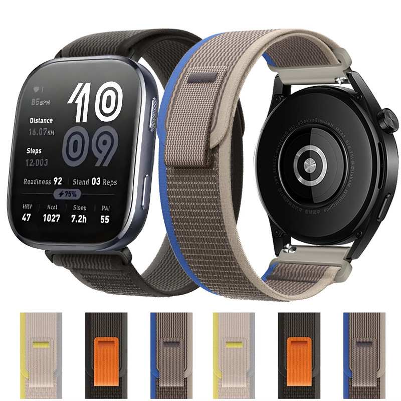 ไนลอน Trail Loop สําหรับ Amazfit Bip 6 5 Bip6 สมาร์ทนาฬิกา Replacment สร้อยข้อมือกีฬาสําหรับ Amazfit