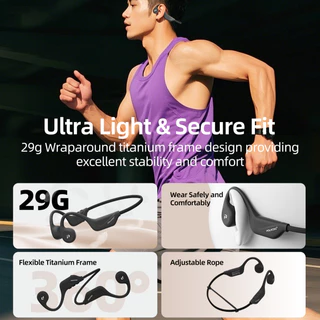 Polvcdg-X1 กีฬา Bone Conduction หูฟังบลูทูธ 5.4IPX6 Sweatproof วิ่ง/ฟิตเนส/โยคะ/ขี่จักรยานกีฬาสีหูฟังพร้อมไมโครโฟน