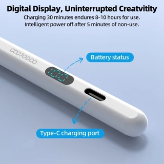 GOOJODOQ Universal Stylus พร้อมจอแสดงผลแม่เหล็กความปลอดภัยอุปกรณ์เสริมทนทานและเปลี่ยนได้ POM Nibs