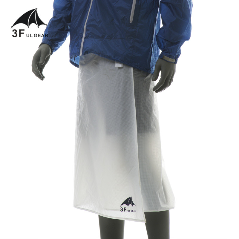 3F UL GEAR ออก กลางแจ้งกันน้ําฝนกระโปรงหิมะกระโปรงน้ําหนักเบาผ้ากันเปื้อนกลางแจ้ง