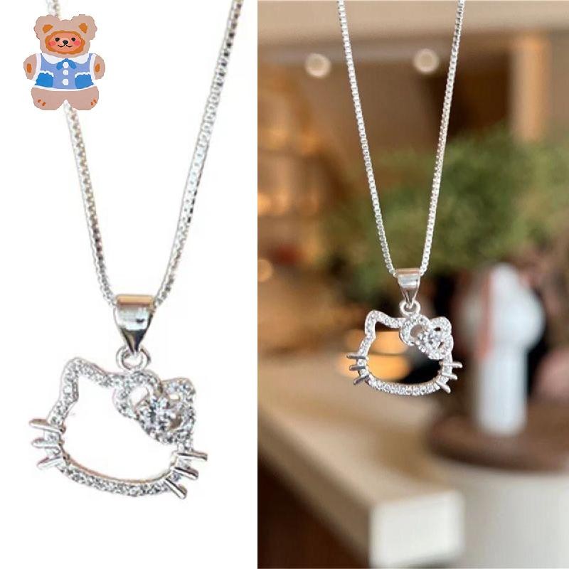[CRS]ของขวัญวันเกิด Kitty สร้อยคอหวานและน่ารักจี้กระดูกไหปลาร้าโซ่