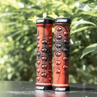 LIYOUNG Skull Grip Cover จักรยานเสือภูเขา Birdis Locking Grip Rubber Grip Cover อุปกรณ์ขี่