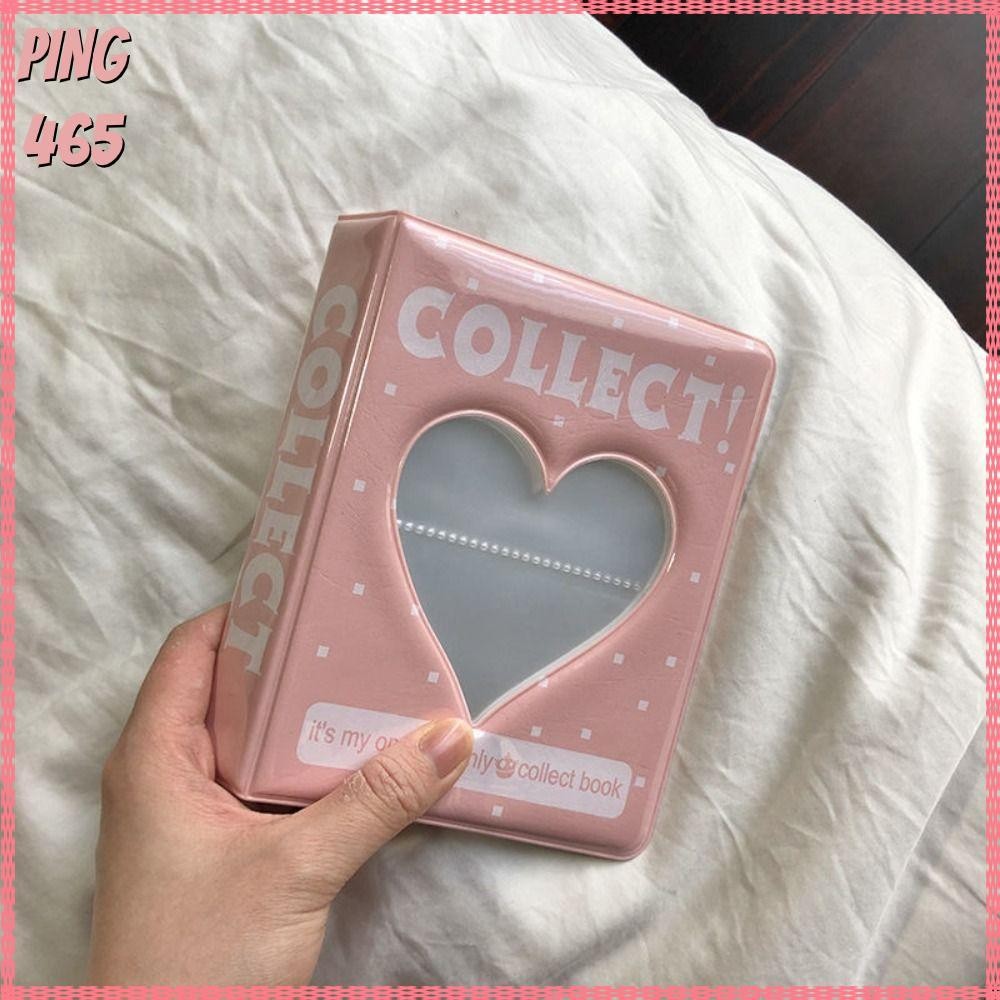 อัลบั้มรูป PINGD ที่ใส่โฟโต้การ์ดกลวง 64 กระเป๋า, สมุดการ์ดชื่อ PVC หัวใจรักผู้ชาย