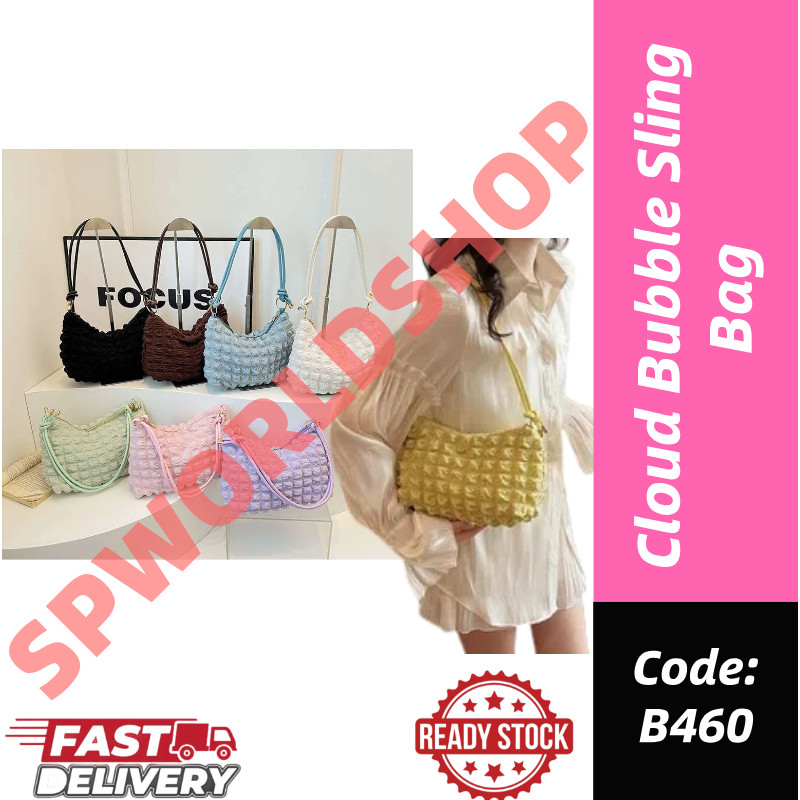 Cloud Bubble Sling Bag / Beg Silang Cloud Bubble Wanita กระเป๋าแฟชั่นเกาหลี 云กระเป๋าสะพายกระเป๋า B46