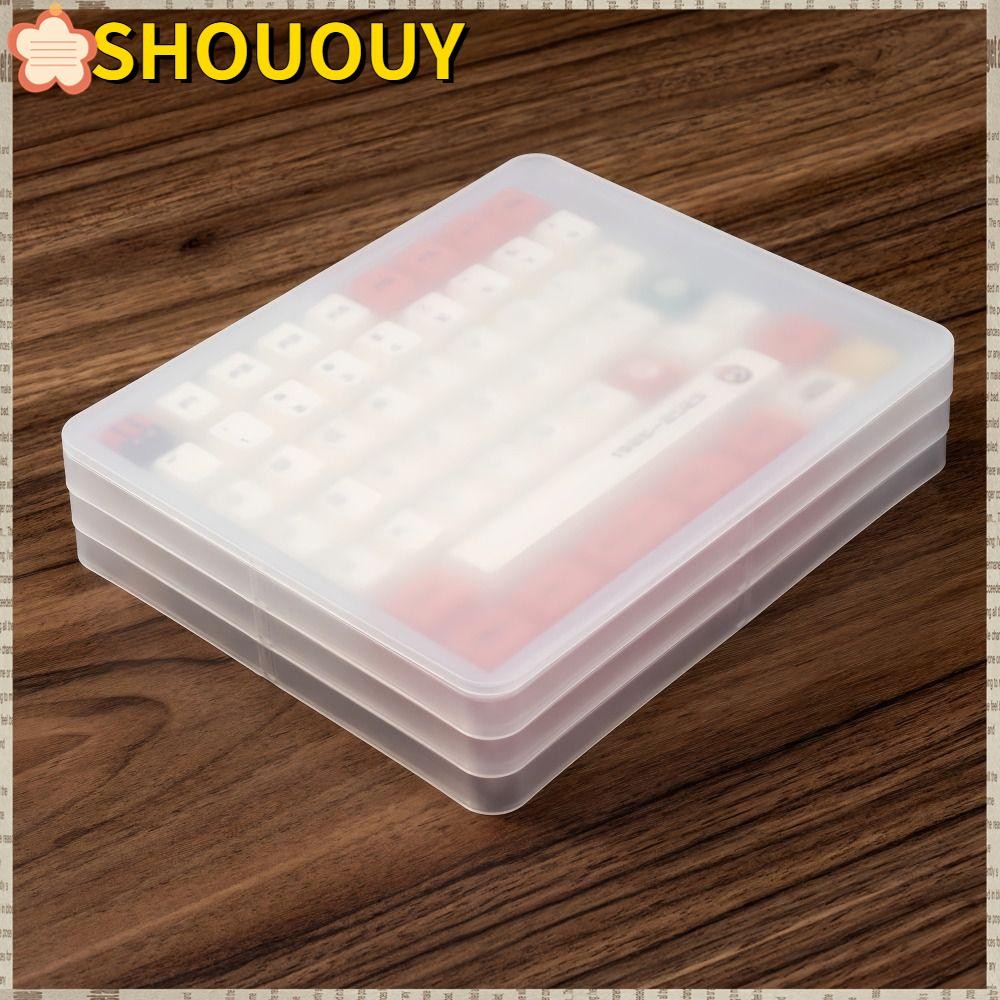 SHOUUY Keycap Storage ,ถือ 145 คีย์ 3 ชั้นผู้ถือกันฝุ่น,พร้อมฝาครอบ Protector Stackable กล่องเก็บสําหรับโปรไฟล์ MX/XDA/MAO