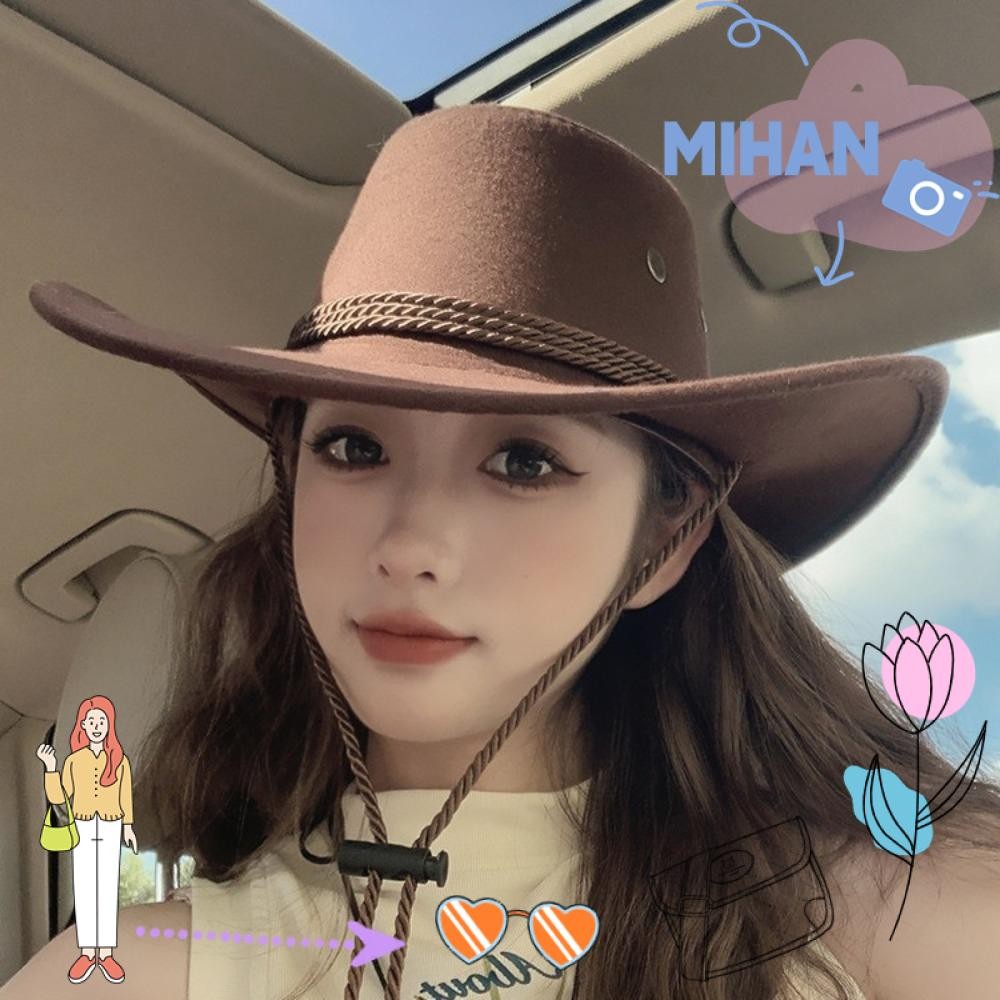 เดือน ผู้หญิงผู้ชายคอสเพลย์หนังนิ่มแจ๊สหมวก,วินเทจ มารยาท รู้สึกหนังคาวบอยหมวก,หนังนิ่มสีทึบขนาดใหญ่ปีกสุภาพบุรุษอาทิตย์หมวกกลา