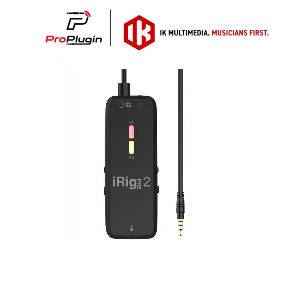 IK Multimedia iRig Pre 2 Mobile microphone interface อินเตอร์เฟส iOS and Android (ProPlugin)
