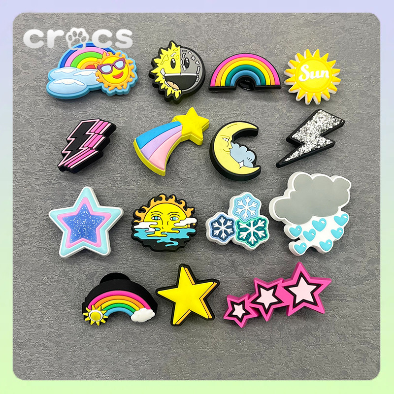 jibbitz crocs Cloud rainbow meteor crocs jibbitz DIY crocs Charm jibbitz set