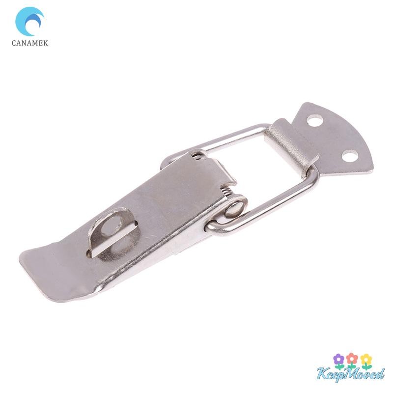 Keepmoved 1 PC สแตนเลส Snap ล็อคสลับ Latches ฤดูใบไม้ผลิโหลด Clamp คลิปกรณีกล่อง Latch Catch Toggle Tension Lock Lever Clasp ใหม่
