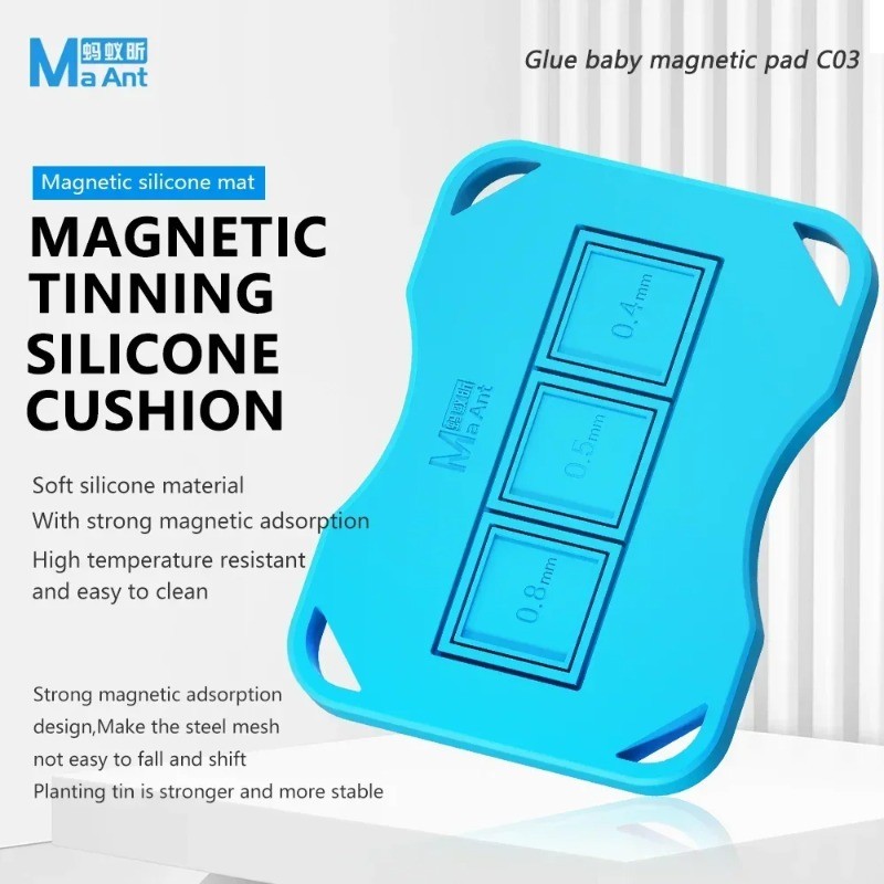 Maant C03 แม่เหล็กดีบุก Implant Pad Universal BGA Reballing แพลตฟอร์มโทรศัพท์มือถือ CPU Tinning ตาราง Pad ดีบุก Artifact เครื่องมือ