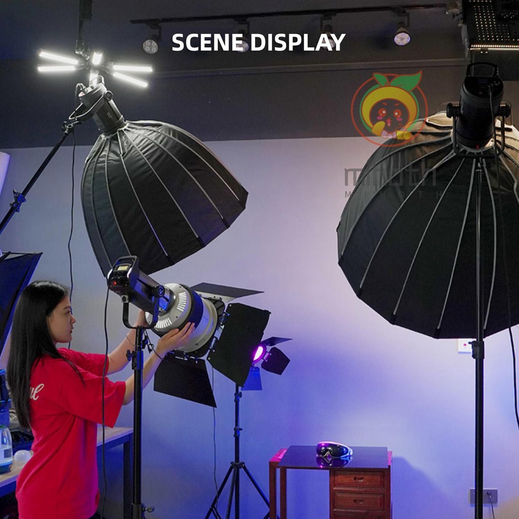 Lippmann F20 เลนส์ Fresnel ขนาด 9 นิ้ว Bowens Mount 10°- 45°อะแดปเตอร์โฟกัสแบบออปติคัล 10X สว่างกว่า พร้อมประตูโรงนา 4 ใบที่ถอดออกได้สําหรับสตูดิโอเครื่องมือสร้างแสงต่อเนื่อง