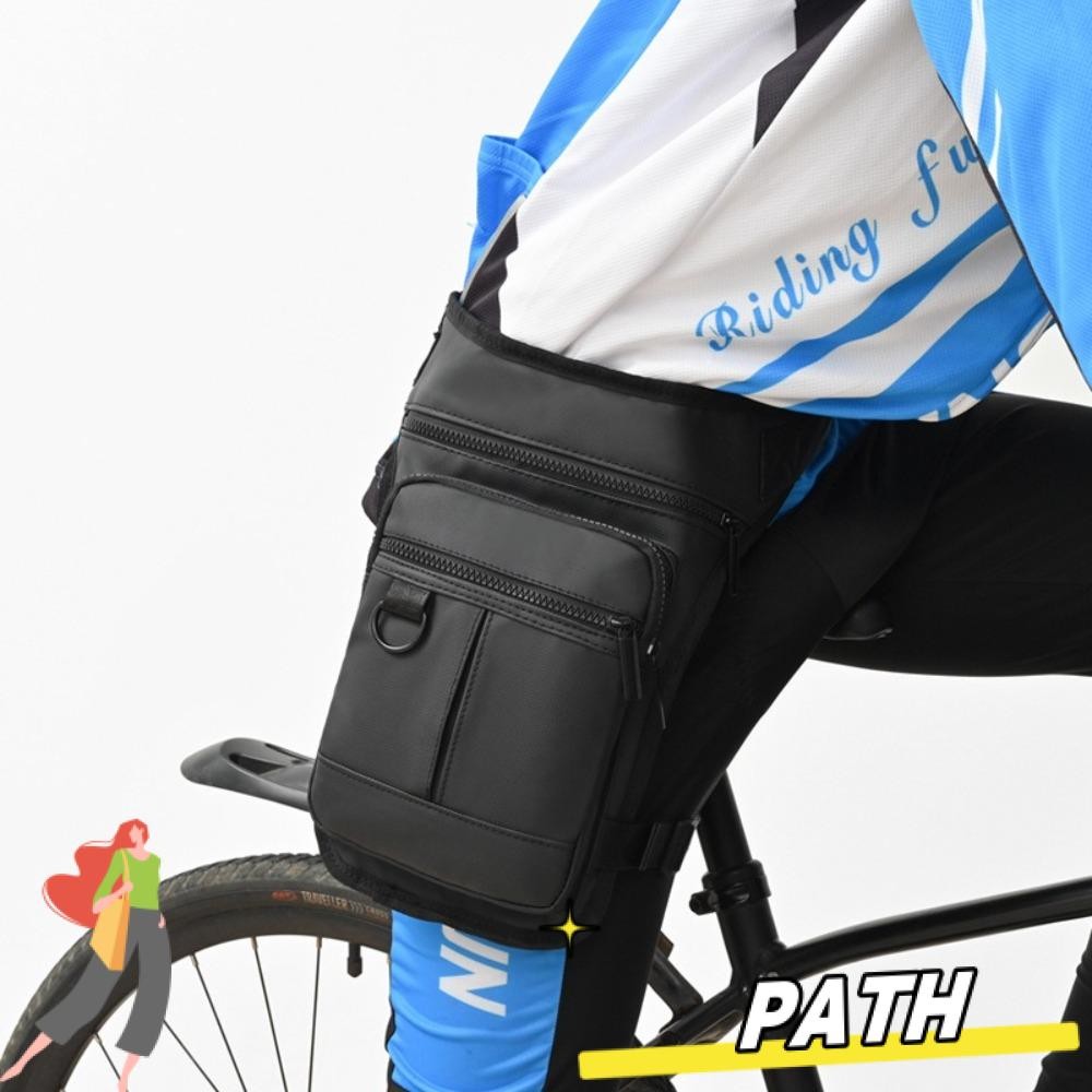 Path กระเป๋าขารถจักรยานยนต์,สีทึบBreathable Fanny Pack,คุณภาพสูงความจุขนาดใหญ่มัลติฟังก์ชั่ผู้ชายกีฬากลางแจ้งไหล่กระเป๋าCrossbody