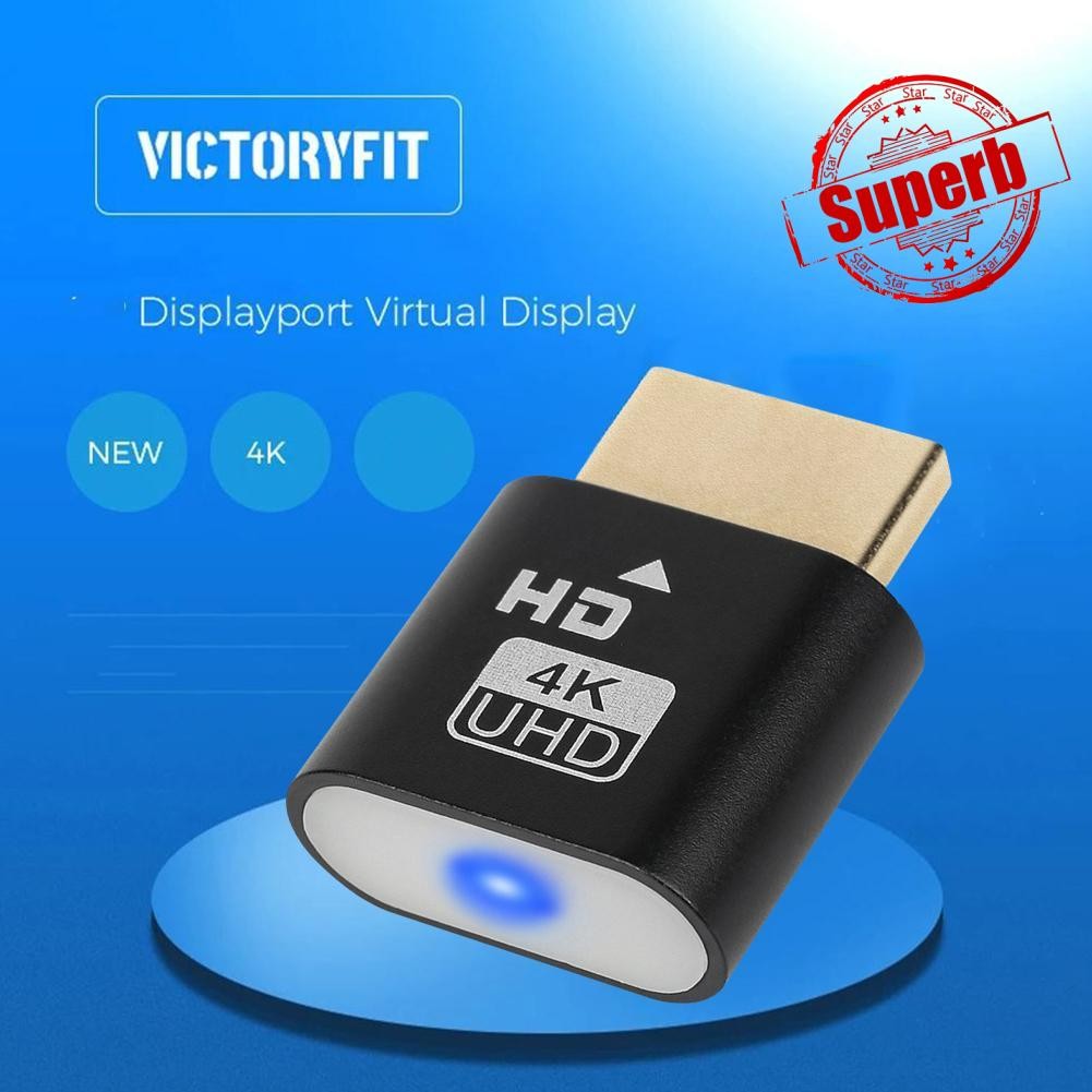 Hdmi Dummy Plug Virtual Display Adapter Hdmi Dummy 4k Plug U3o8