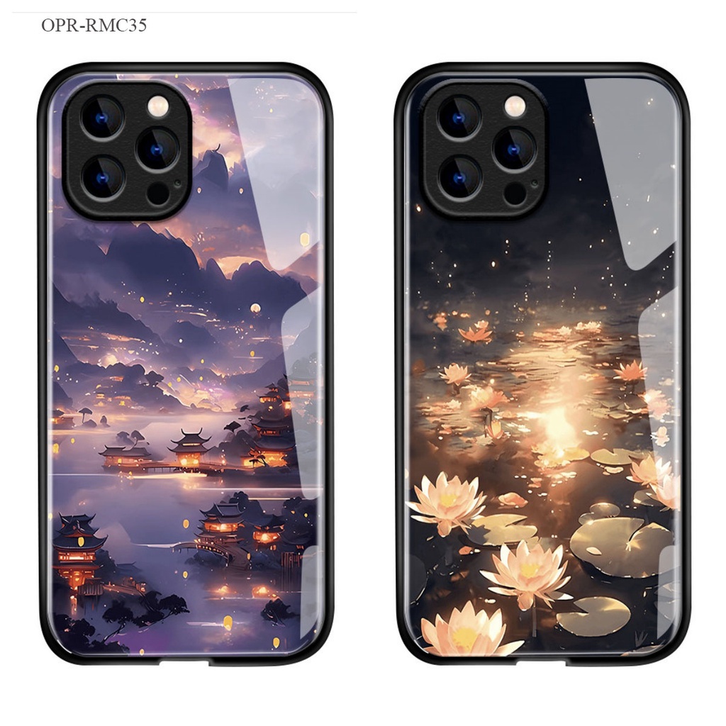 Realme 8 7 C35 C2 Pro 5G เคสเรียวมี Hard Glass Case