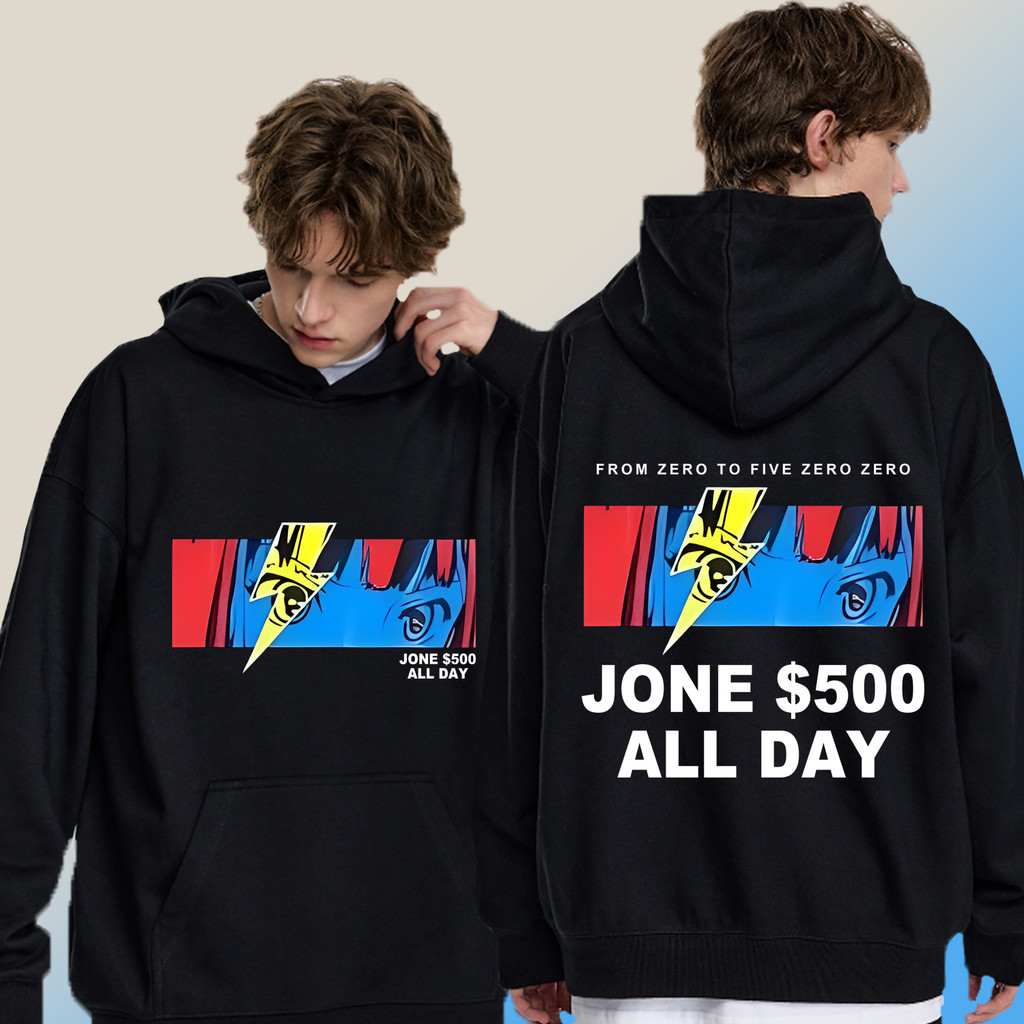 Hoodie M-3xl เสื้อกันหนาวคลุมด้วยผ้า Jone500 เสื้อโจร500 รุ่น Eye To Eyeball พิมพ์ลาย Hoodie แขนยาวส