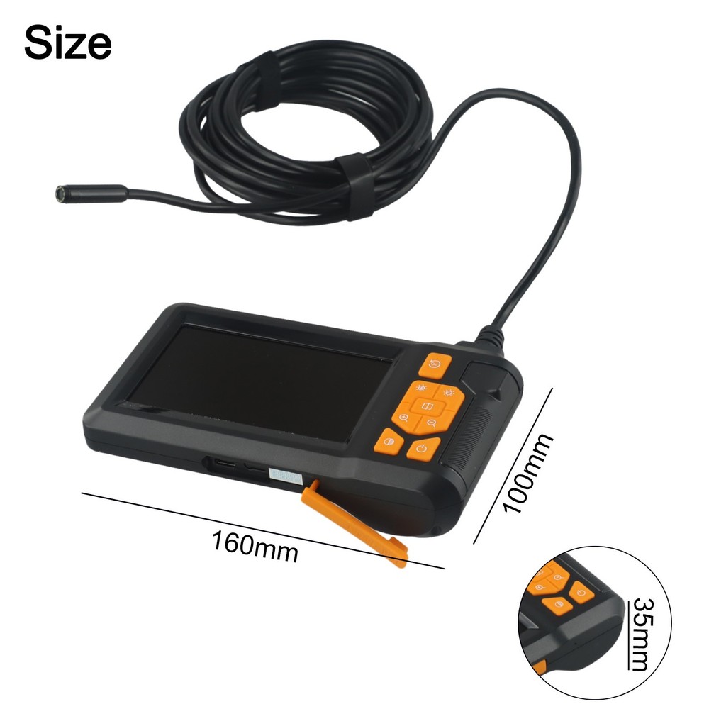 ครั้งเดียว| 1080p Industrial Borescopes 4.3in HD Borescope กล้องตรวจสอบ 8 มม. เลนส์เดียว