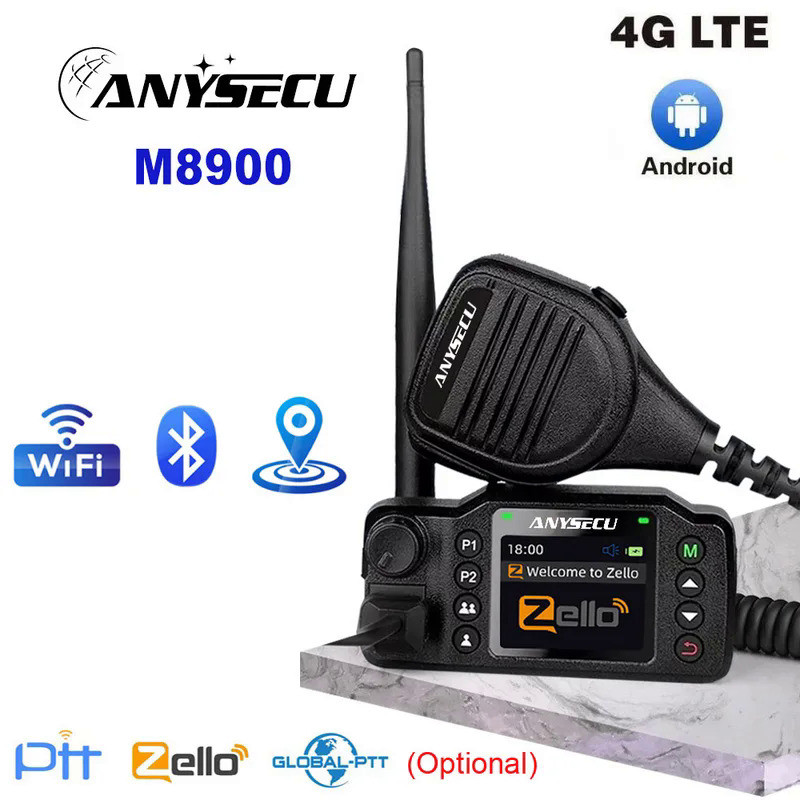 ANYSECU M8900 Android 5.1 4G Network Radio With WIFI GPS POC Mobile Radio Compatible with Zello or R