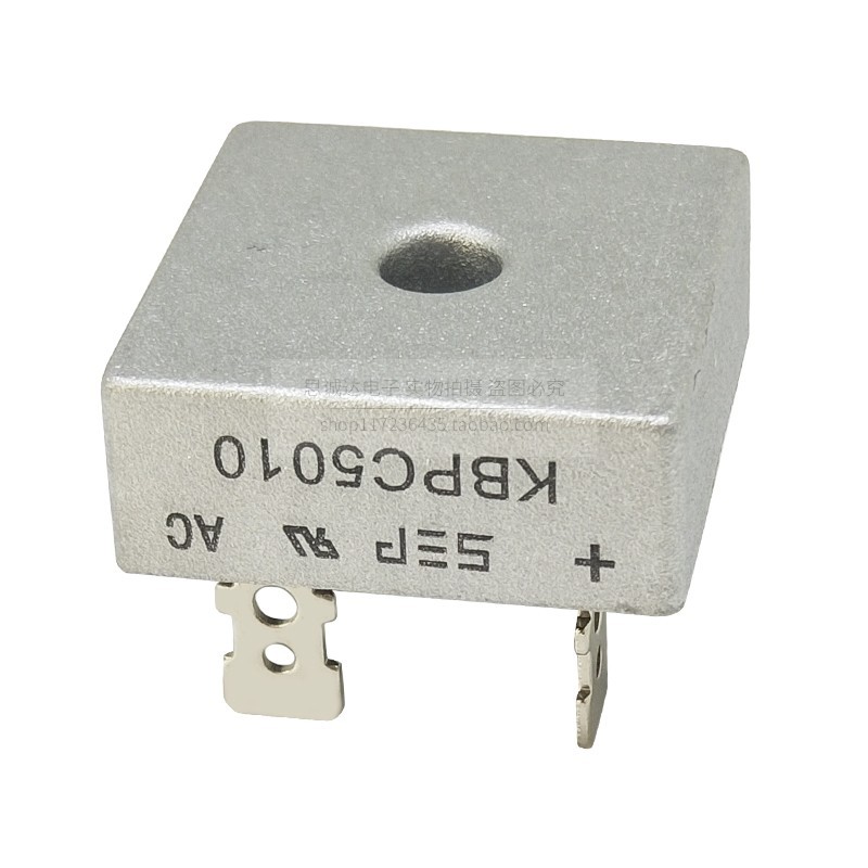 K KBPC5010 KBPC5010W Single Phase Rectifier Charger Square Bridge Ultrasonic Rectifier Bridge Pile ยี่ห้อใหม่