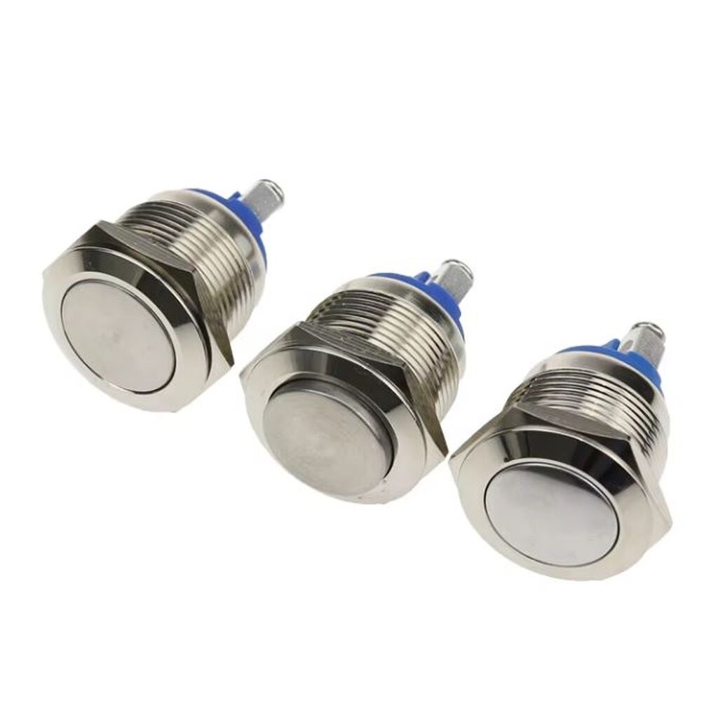Switch IP67 Waterproof สวิทช์กันน้ำ สวิตช์กดติดปล่อยดับ 16MM สวิตช์สแตนเลส แบบขันสกูร