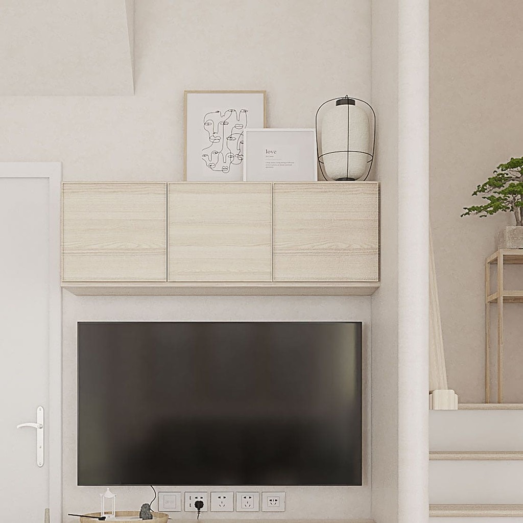 SB Design Square กล่องแขวน รุ่น Hakone สีไม้อ่อน (120x30x40 ซม.) แบรนด์ KONCEPT FURNITURE