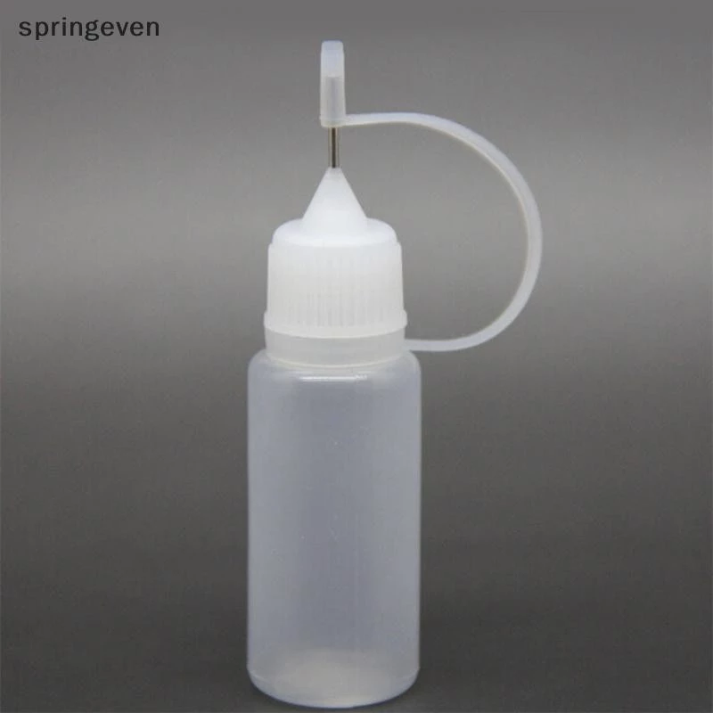 [springeven] 10 ml Tip Bottle Applicator ขวดสําหรับเครื่องมือแต่งหน้าสีน้ํามันปากแหลมสต็อกใหม่