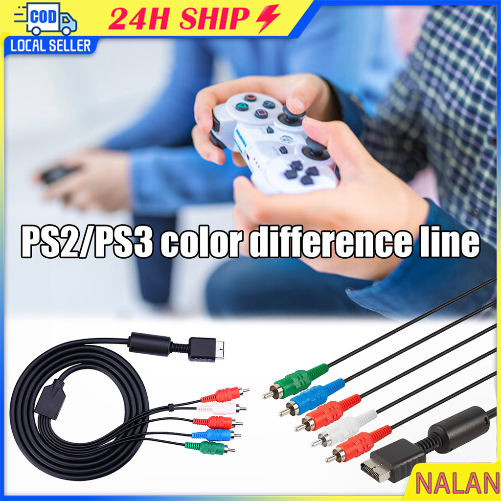 สินค้ามีคุณภาพ สายคอมโพเนนท์ ps2 PS3 สาย Component AV Cord RCA HDMI  สำหรับเครื่องเกมส์