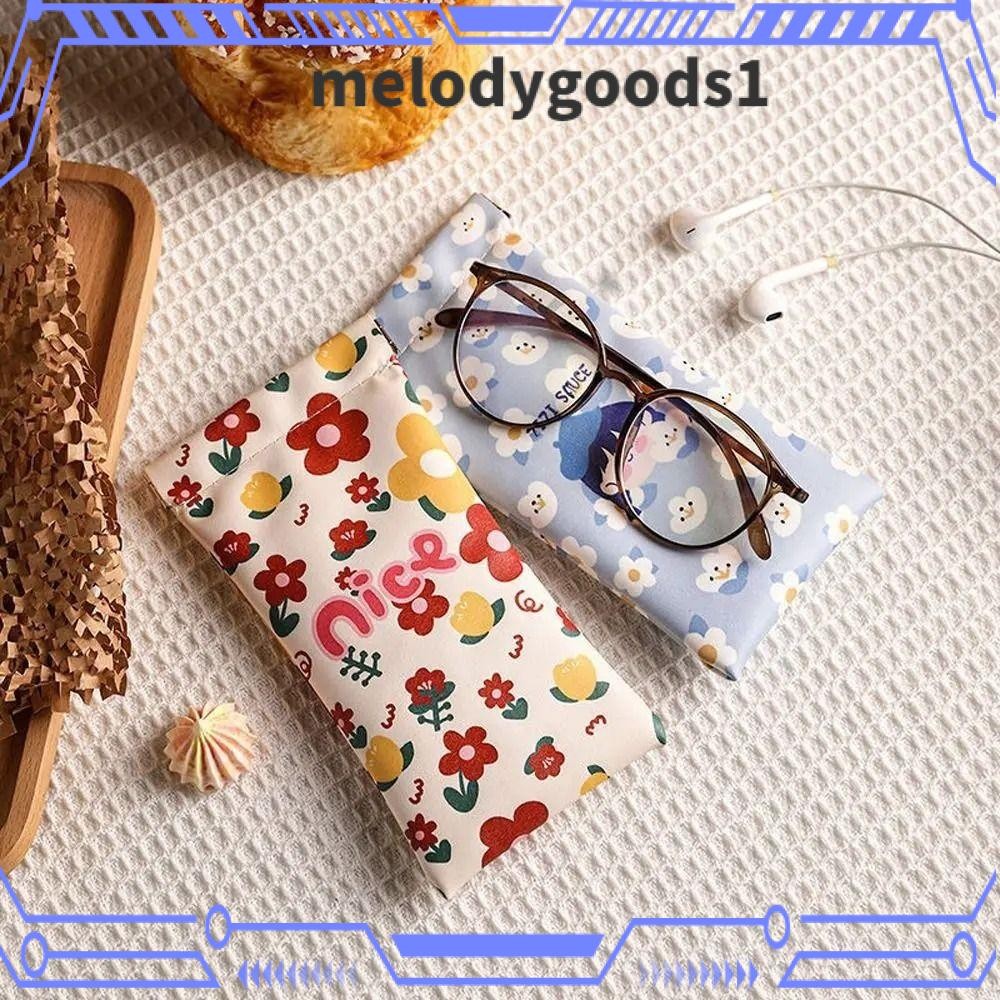 Melodygoods1 กล่องแว่นตา, Storege กระเป๋าหนัง PU, กระเป๋าใส่แว่นตาอ่านหนังสือพิมพ์ลายการ์ตูนแบบพกพา