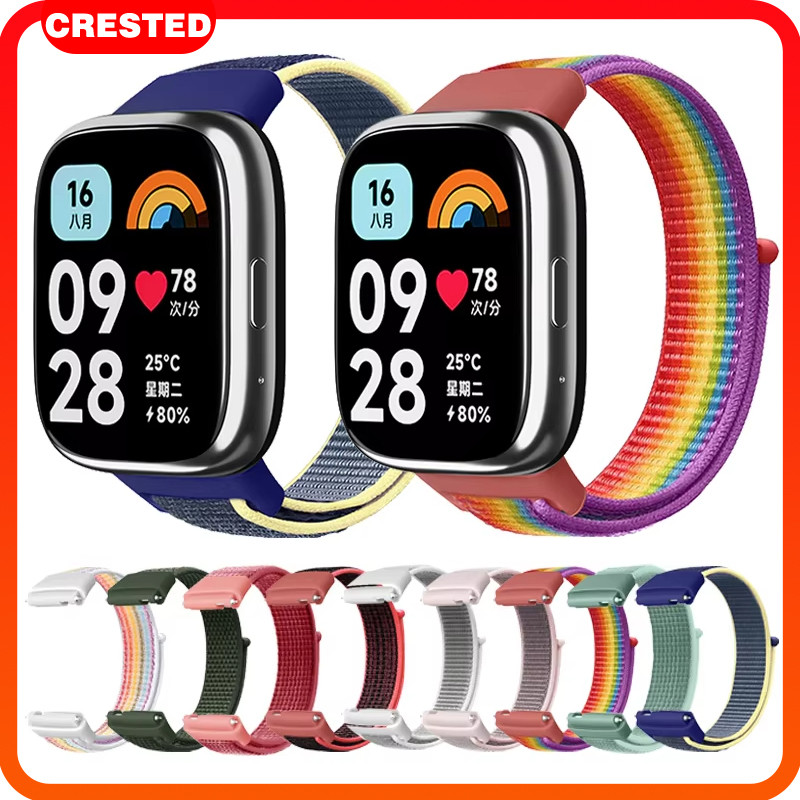 สายไนล่อน for Redmi Watch 3 Active อุปกรณ์เสริมสำหรับกีฬา for SmartWatch Xiaomi Mi Watch 3 Lite